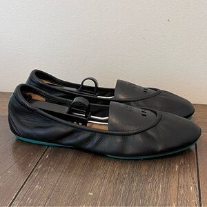 Tieks Black Leather Ballet Flats Womens size 9